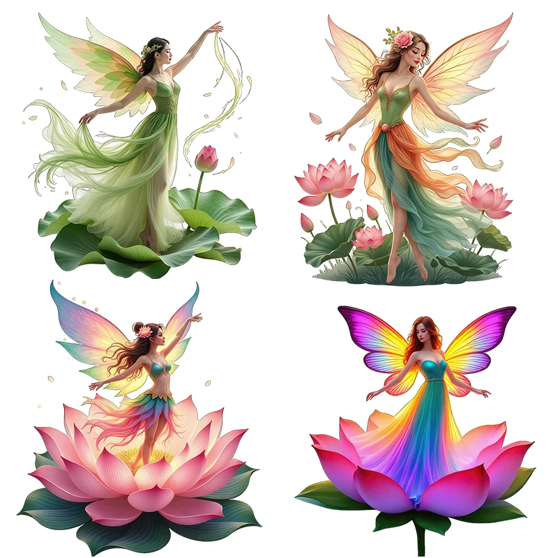 Three Ratels CF107 Elegant Fairy  in Flowers Art wall stickers for home decoration