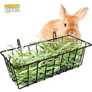 Rabbit Food Basket Grass Rack Rabbit Grass Frame Hay Feeder Rabbit Spring Grass Frame Grass Hay Bowl Rack Pet 