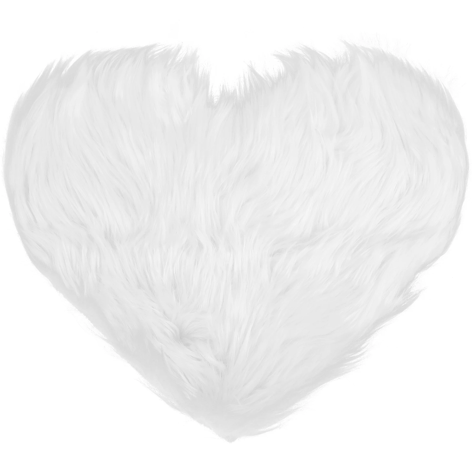 

Imitation Wool Heart Shaped Carpet Floor Rug Faux Acrylic Polyester Anti Skid Decorative Mat For Home Hotel Bathroom