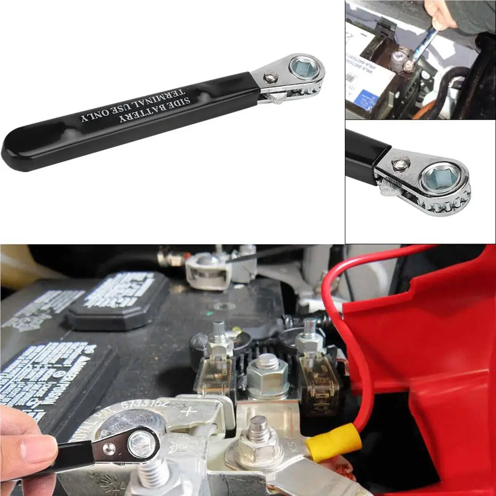 5 16   6 Point End Insulated Handle Universal Side Terminal Wrench Hex Head Anti-skid Spanner Furniture Vehicle Car