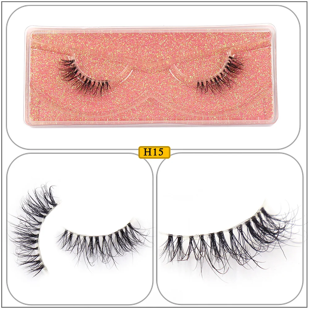Half Lashes Strip Eyelashes Natural Soft Wispy False Eyelashes Natural Mink Lashes For Daily Makeup Eyelash Extension Fake Lashe