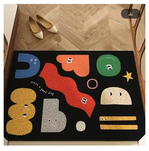 Custom Link Kitchen Waterproof Floor Mat Home Decor Luxury Non-slip Carpet Mats PVC Living Room Rug Big Size