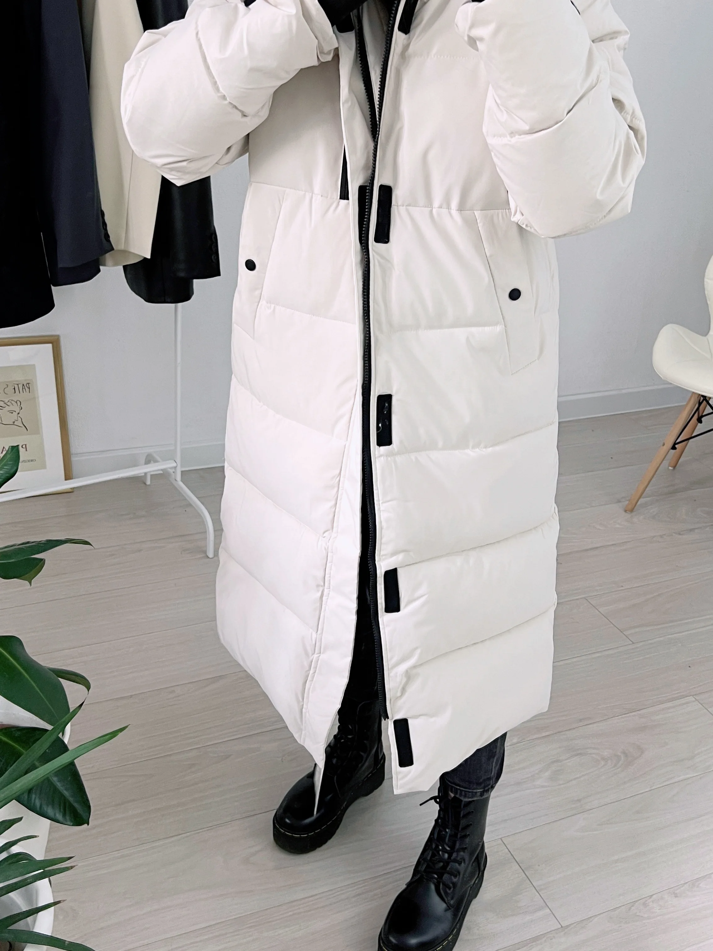 2022 New style Korean winter women\'s loose thick down padded coat mid-length