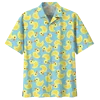 3D Printed Pattern Hawaiian Shirt - Quirky Duck Design