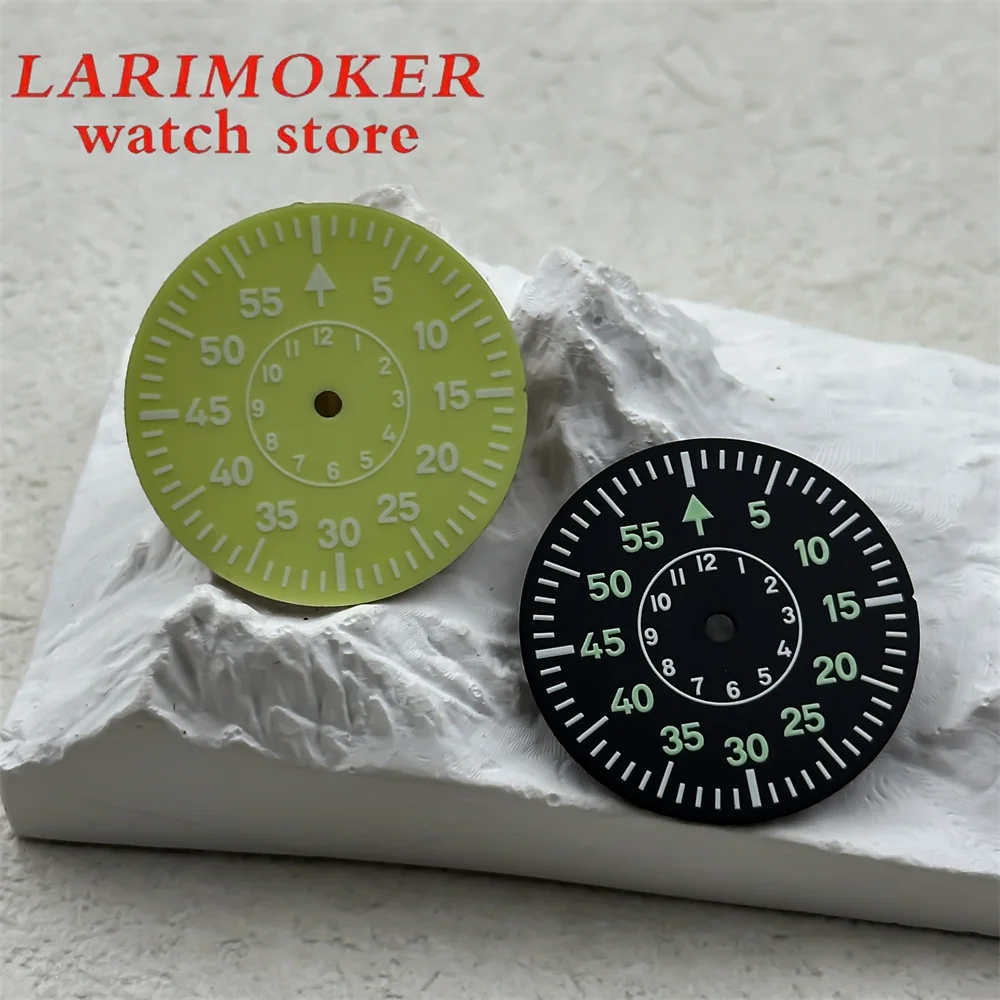 The 29mm C3 green luminous dial fits the NH35 NH36 NH37 NH38 NH39 ETA 2836 2824 PT5000 MIYOTA 8215 dg2813 movement