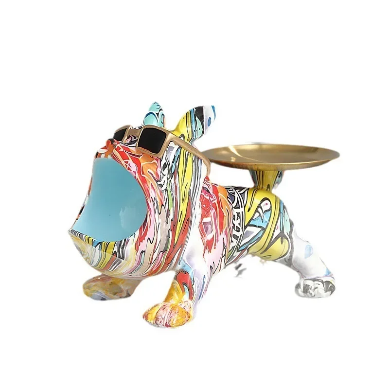 

Dou Dog Entrance Key Storage Ornament Living Room Tabletop Furnishing Gift