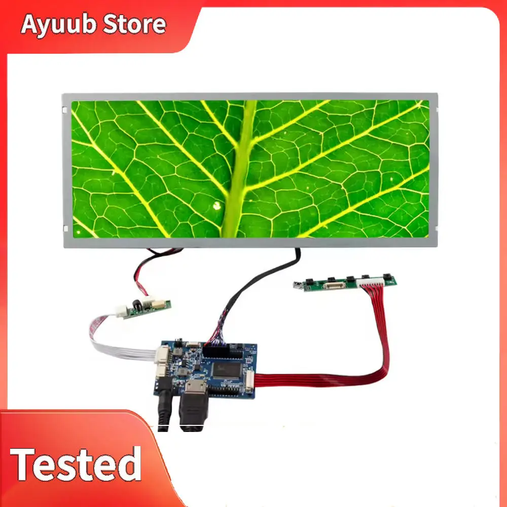 

Hd-Mi Circuit Board And High Brightness Lcd Screen Outdoor Digital Signage 12.3inch Lq123k1lg03 1280x480 Lcd Display