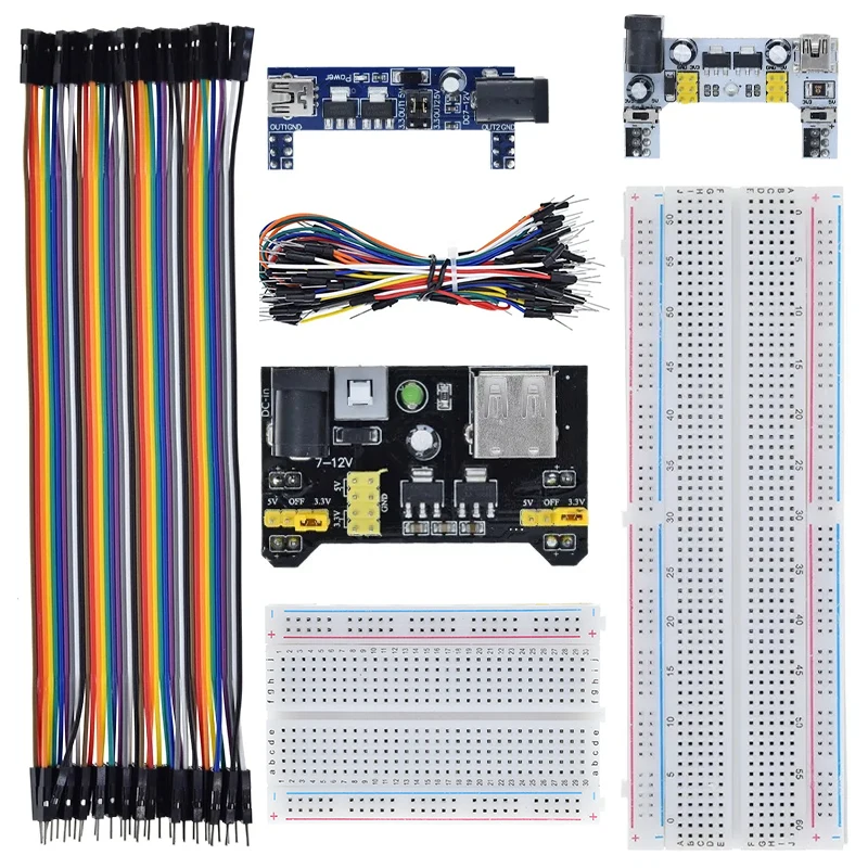 

TZT MB-102 MB102 SYB-170 Макетная плата 400 830 точек Беспаечная хлебная плата Тестовая разработка для линии Dupont DIY для лаборатории arduino