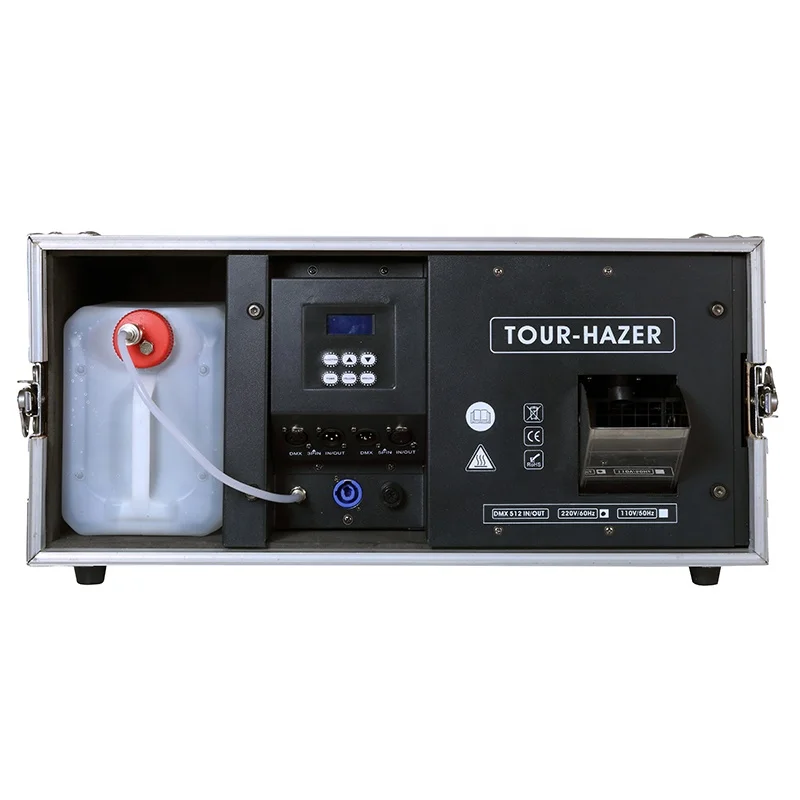 

2000W Water-Based DMX Remote Control Fog Machine with Flying Case Low Fog Smoke Effect for Disco Party Wedding Stage or Bar