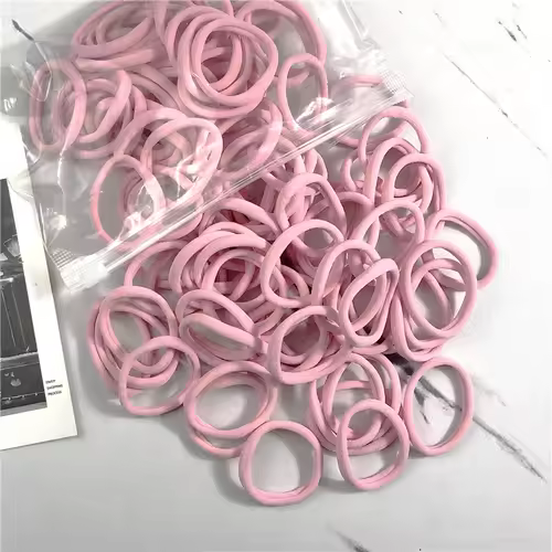 20/50PCS/Set Hair Bands for Women Girl Basic Hair Rubber Ties Ropes 4cm Simple Elastic Headband Hair Accessories Ponytail Holder - Image 10