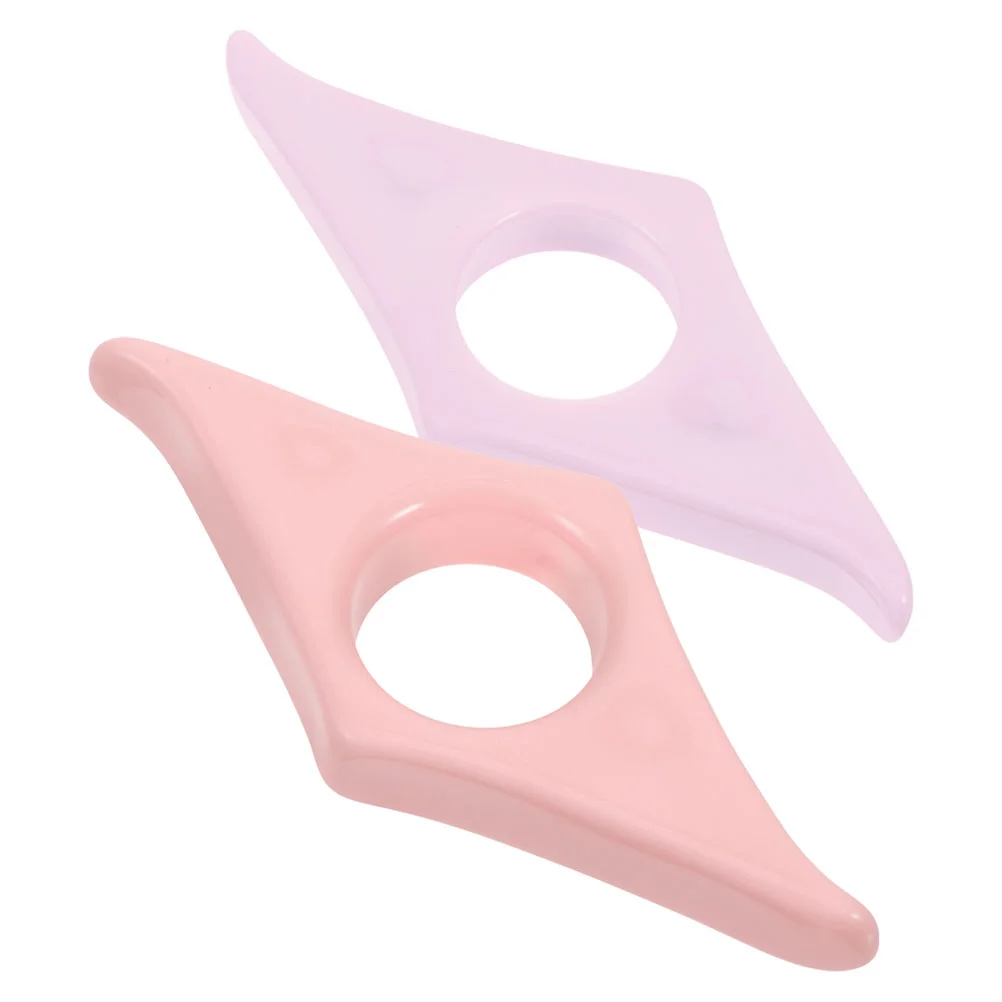 2 Pcs Bookend Reading Aid Bookmarks Accessories for Lovers Silicone Thumb Support Resin Holders Page