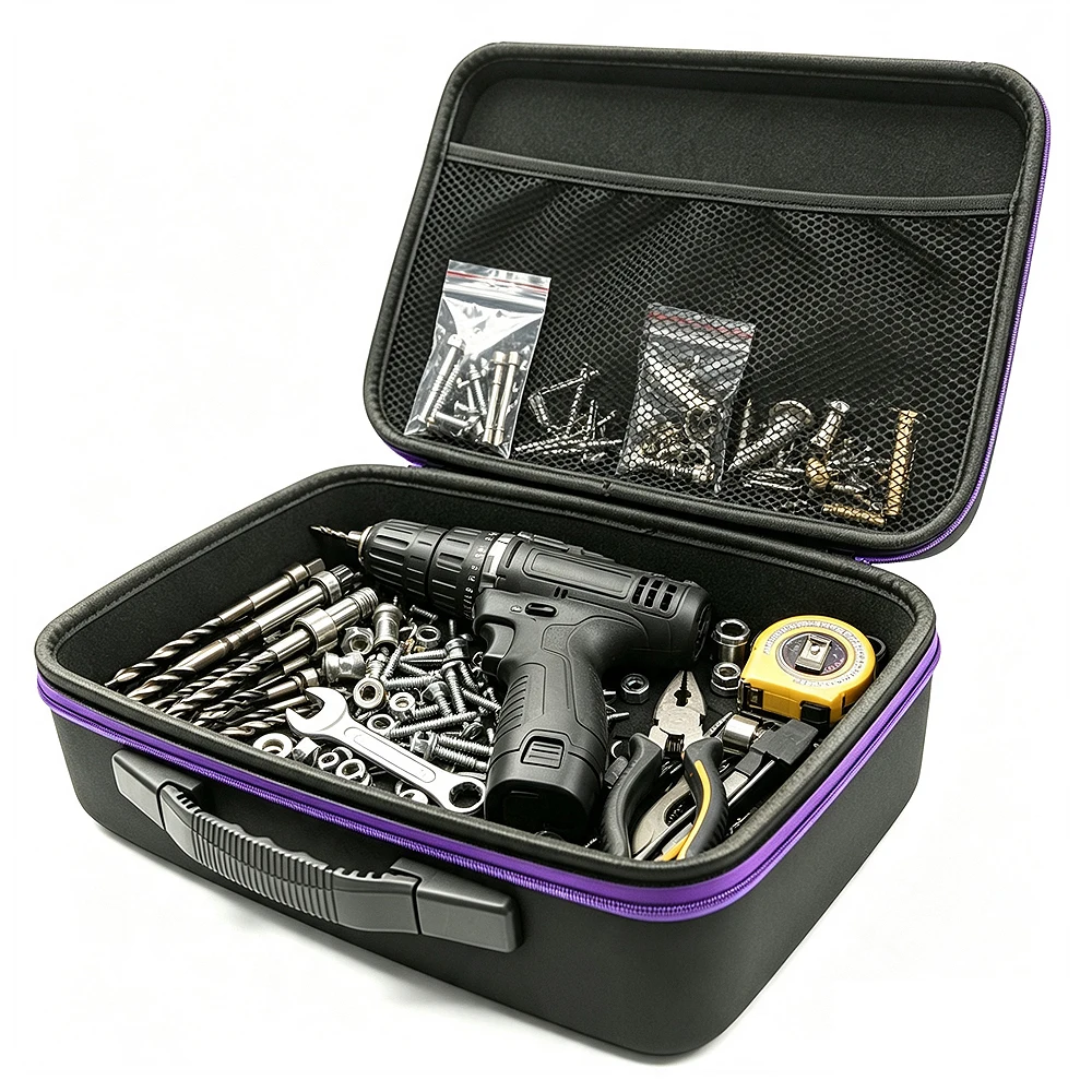 Waterproof Tool Case 9-Size Spinning Fishing Bag Electrician Hardware Tools Bags Shockproof Tackle Reel Bag Wheel Storage Box