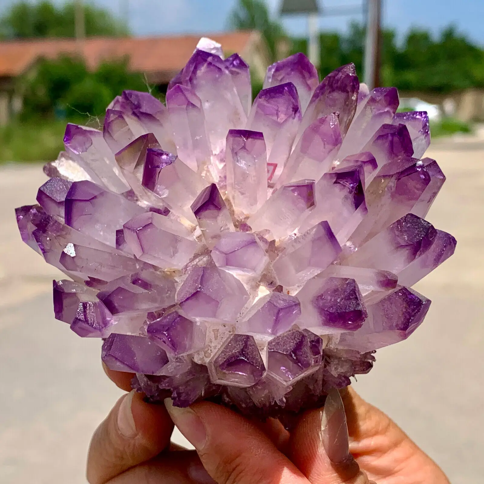 

Natural Newly Discovered Purple Crystal Cluster Energy Ore Home Office Decoration Gift Mineral Specimen Reiki Healing Ornaments