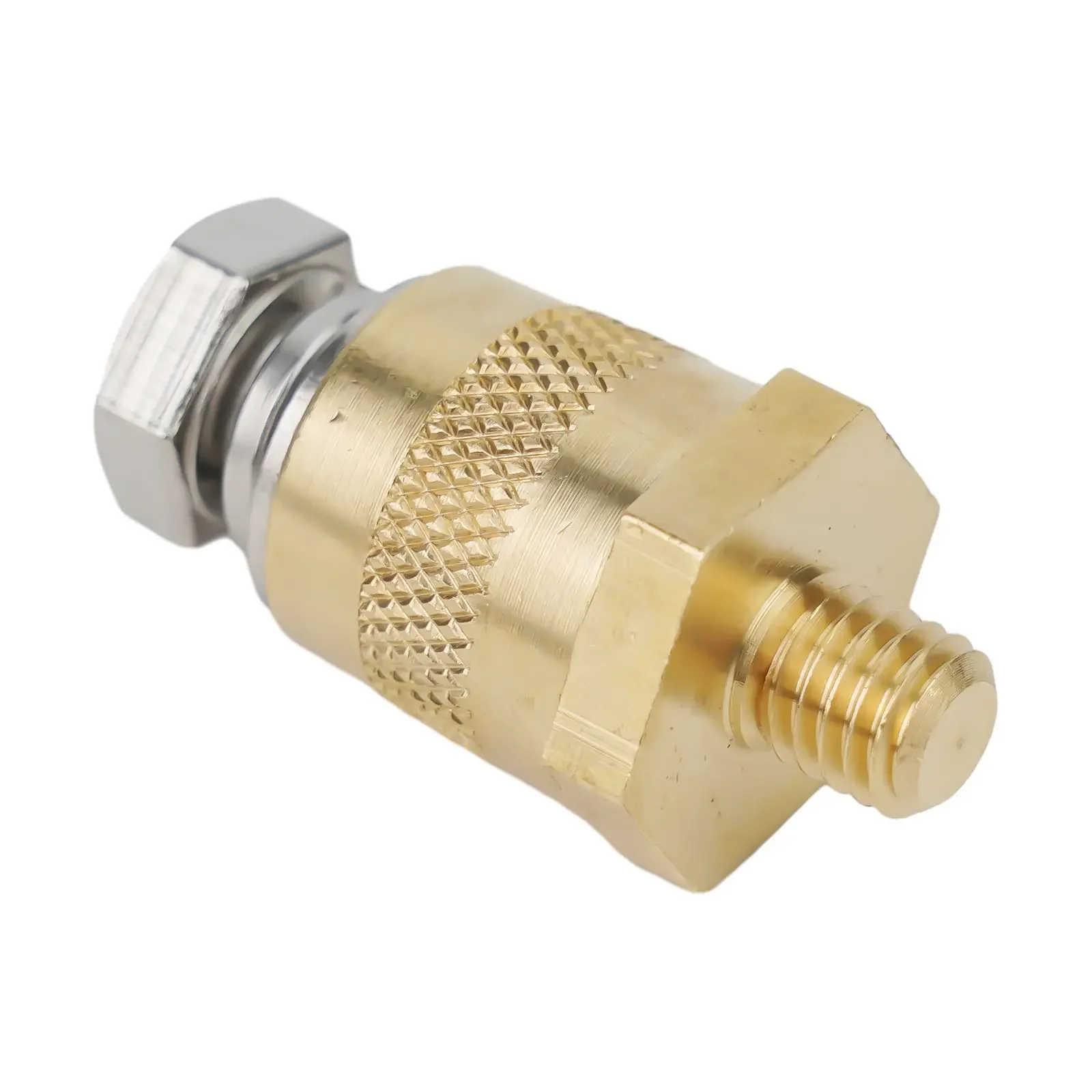 1pair Car Brass Tone Battery Poles Adapters Battery Connections Terminals With Stainless Screws Brass Tone Cars Accessories
