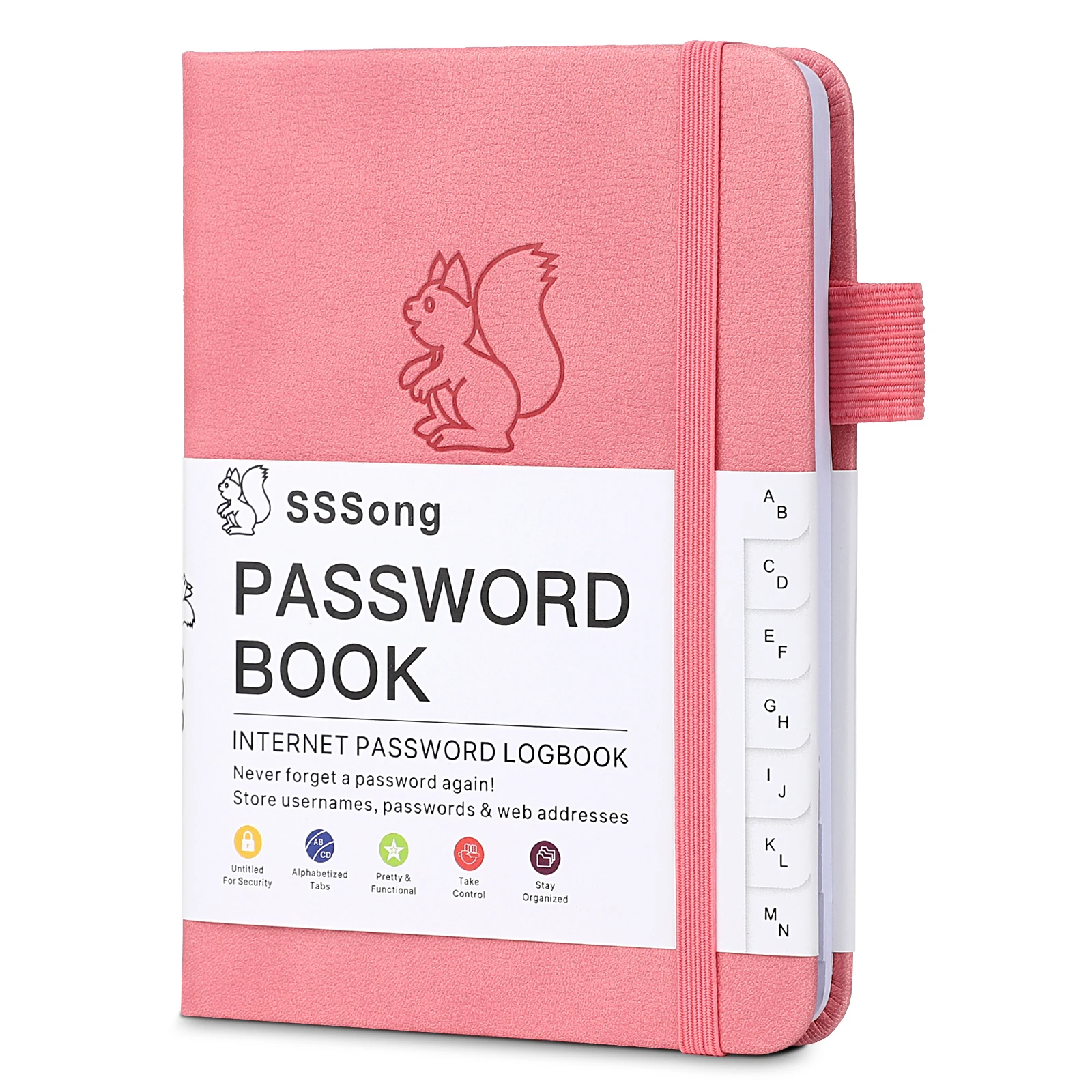 Ultimate Password Logbook - Personal Organizers with Alphabetical Tabs, Hardcover Notebook, -  Pocket-Size Convenience