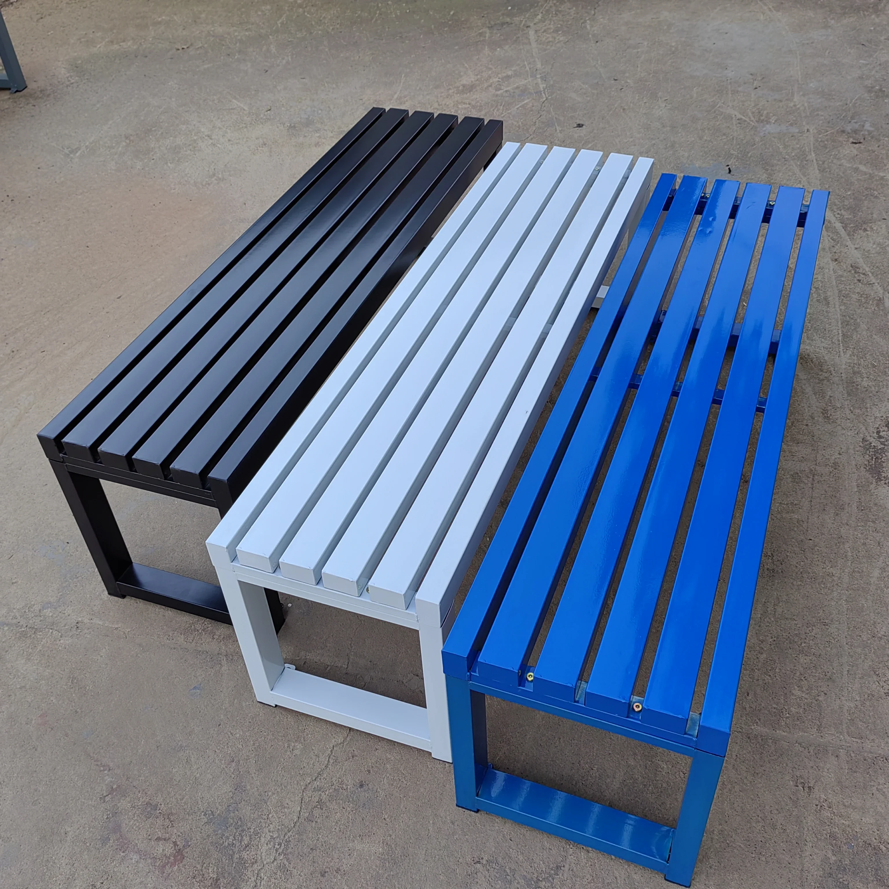 

L # Metal Bench Outdoor Furniture Luxury Leisure Garden Park Bench Chair