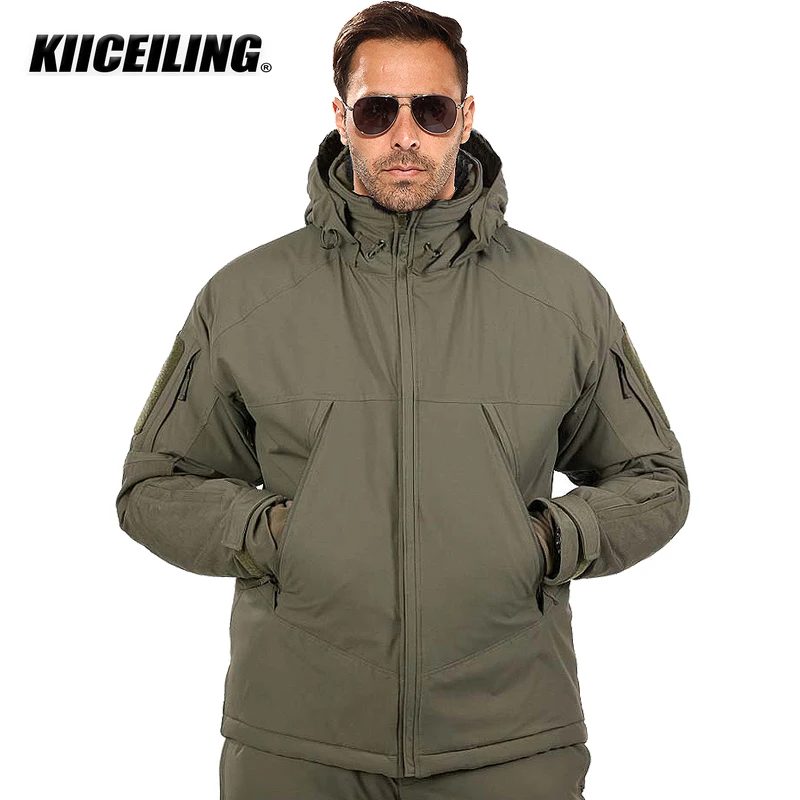 KIICEILING UF-OL4.0, Hiking Jackets, Tactical Jackets for Men, Bomber Jacket, Winter Warm Down Waterproof Jackets, Women Coat