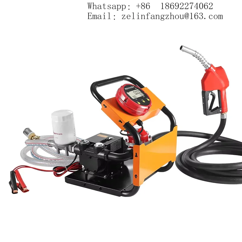 CAVITT 550W High Pressure Portable Fuel Pump Set 60L Min Metal Diesel Dispenser OEM Heavy Duty Truck Transfer Equipment