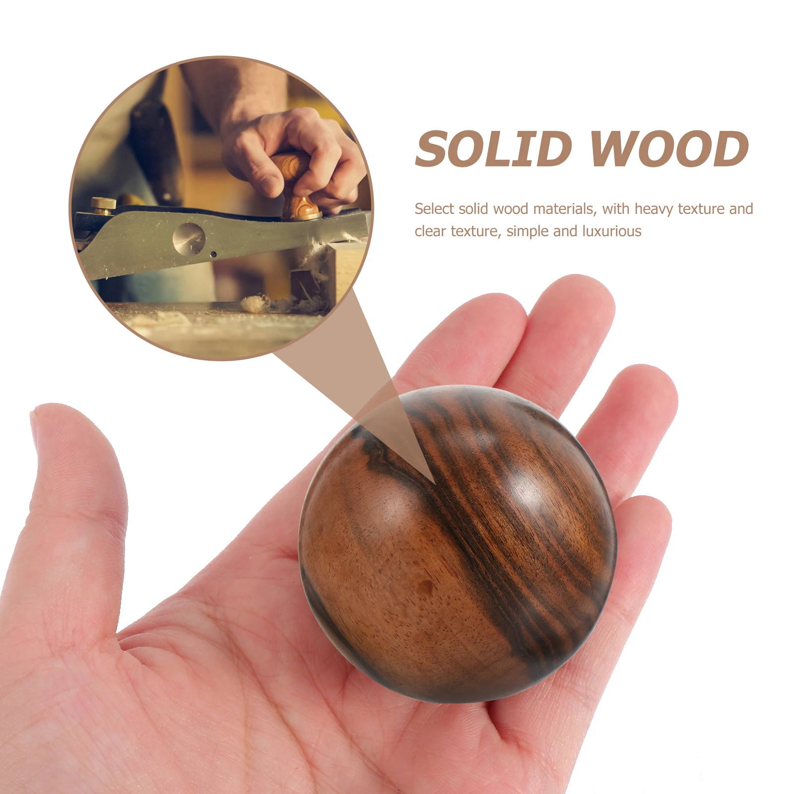 2 шт., шарики для массажа рук, деревянные шарики для упражнений, точечный массаж из цельного дерева для укрепления рук, запястья, уход за пожилыми людьми