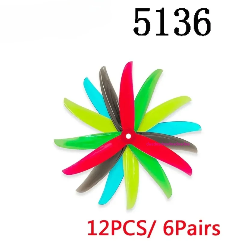 

Gemfan Vannystyle Vanover 5136 5.1X3.6X3 3-Blade PC Propeller for FPV Freestyle 5inch Drones DIY Parts