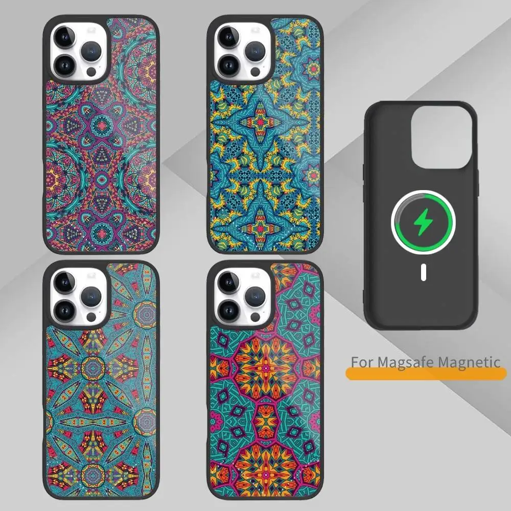 

C-Colorful R-Retro Pictures Phone Case For iPhone17,16,15,14,13 Plus,Pro Max Magnetic For Magsafe Wireless Charging