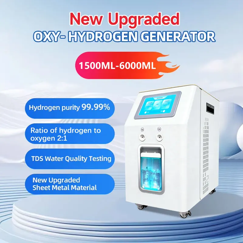 Home Clinic Hydrotherapy Machine Hydrogen Water Generator 3000ML 6000ML Browns Gas Inhalation Machine for Breathing
