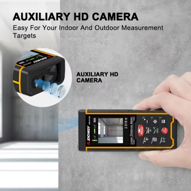 2026 ljc Sndway Range Finder 120 Meter SW-S Outdoor Camera Distance Area Digital Angle Industrial Measuring Tools Distance
