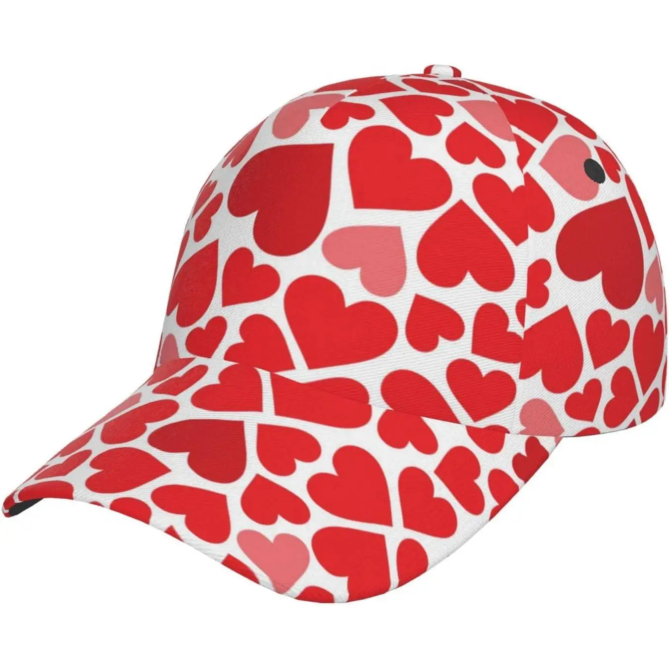 

Забавные милые шапки с красными сердечками на День святого Валентина, мужские и женские модные бейсболки на день Святого Валентина, винтажные регулируемые шапки, кепки