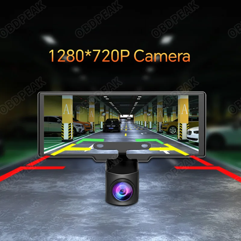 AHD 720P Car Rear View Camera HD Reverse Parking Video Monitor Waterproof Backup Night Vision Lens 6M Cable for OBDPEAK T20