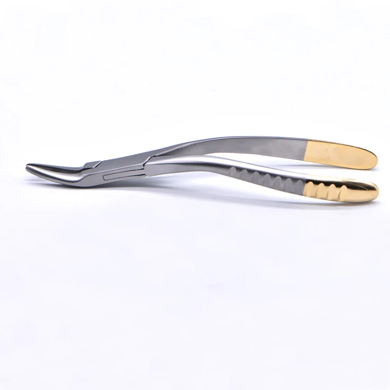 Dental Residual Root Tweezers Tooth Extraction Forceps Curved Maxillary Mandibular Teeth Universal Pliers Dentist Tools 1pc