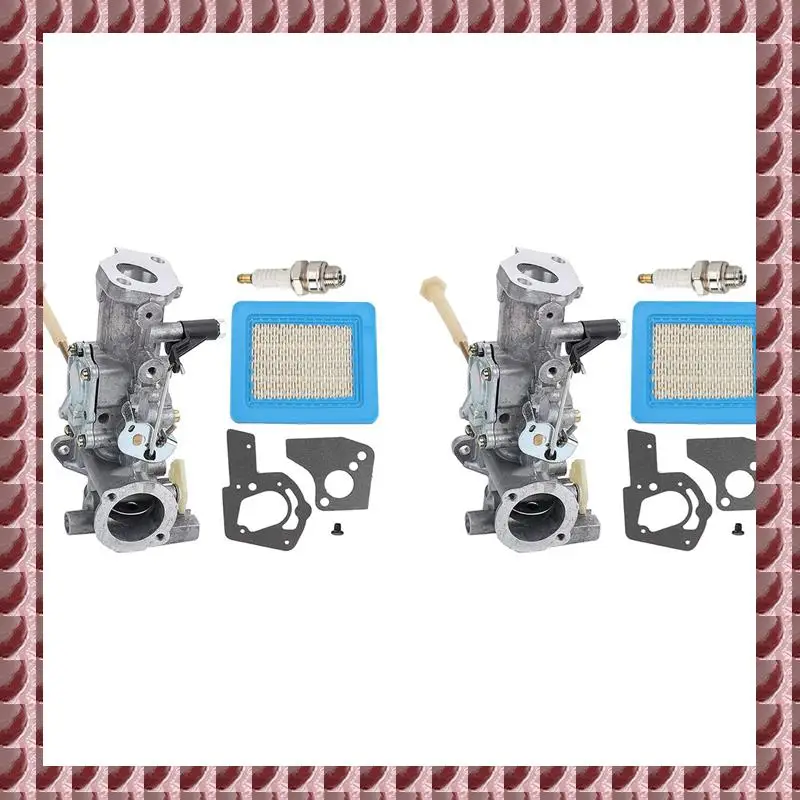 

A95G 2X 498298 Carburetor 491588S 491588 Air Filter For Briggs-Stratton 692784 495951 490533 Carb With Spark Plug Gasket