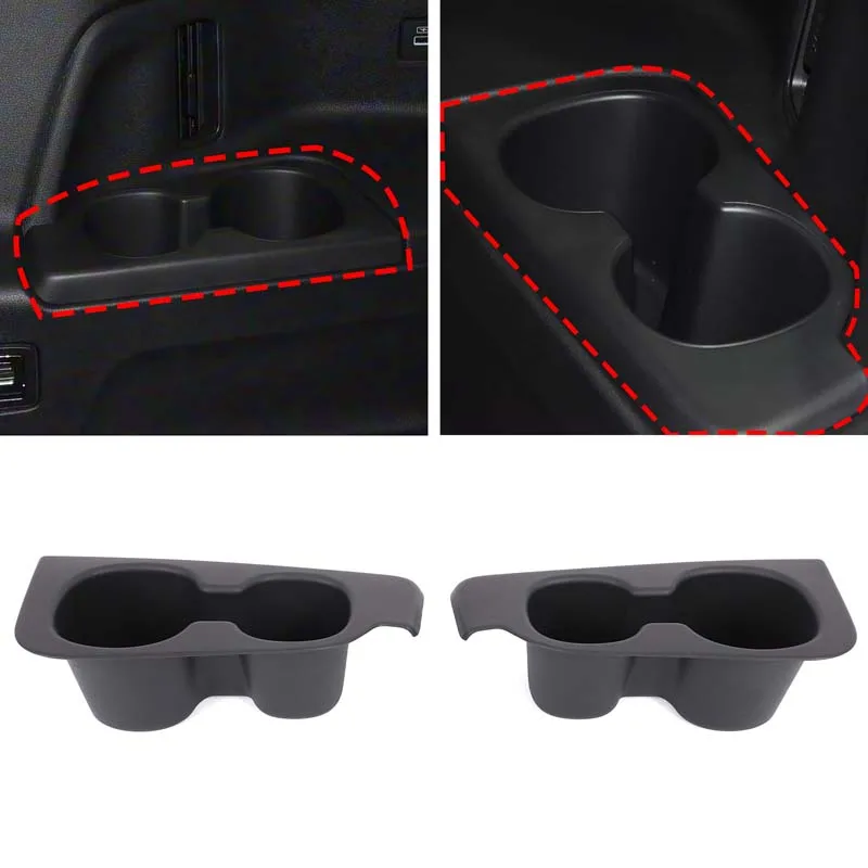 

For Honda Pilot 23-25 Car Third Row Cup Holder Inserts Anti-Slip Shock-Absorbing Storage Box Tray Tidying Interior Accessories