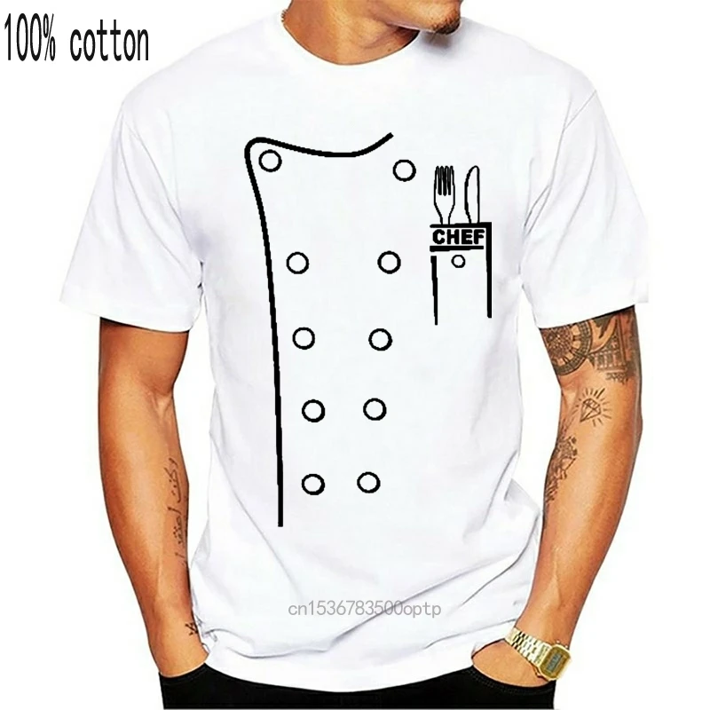 Hot 2020 Summer T Shirt Fashion Cool O-Neck Tops Chef Top Kitchen Food Cooking Top Gift Gordon Ramsay Jamie Oliver T-shirt