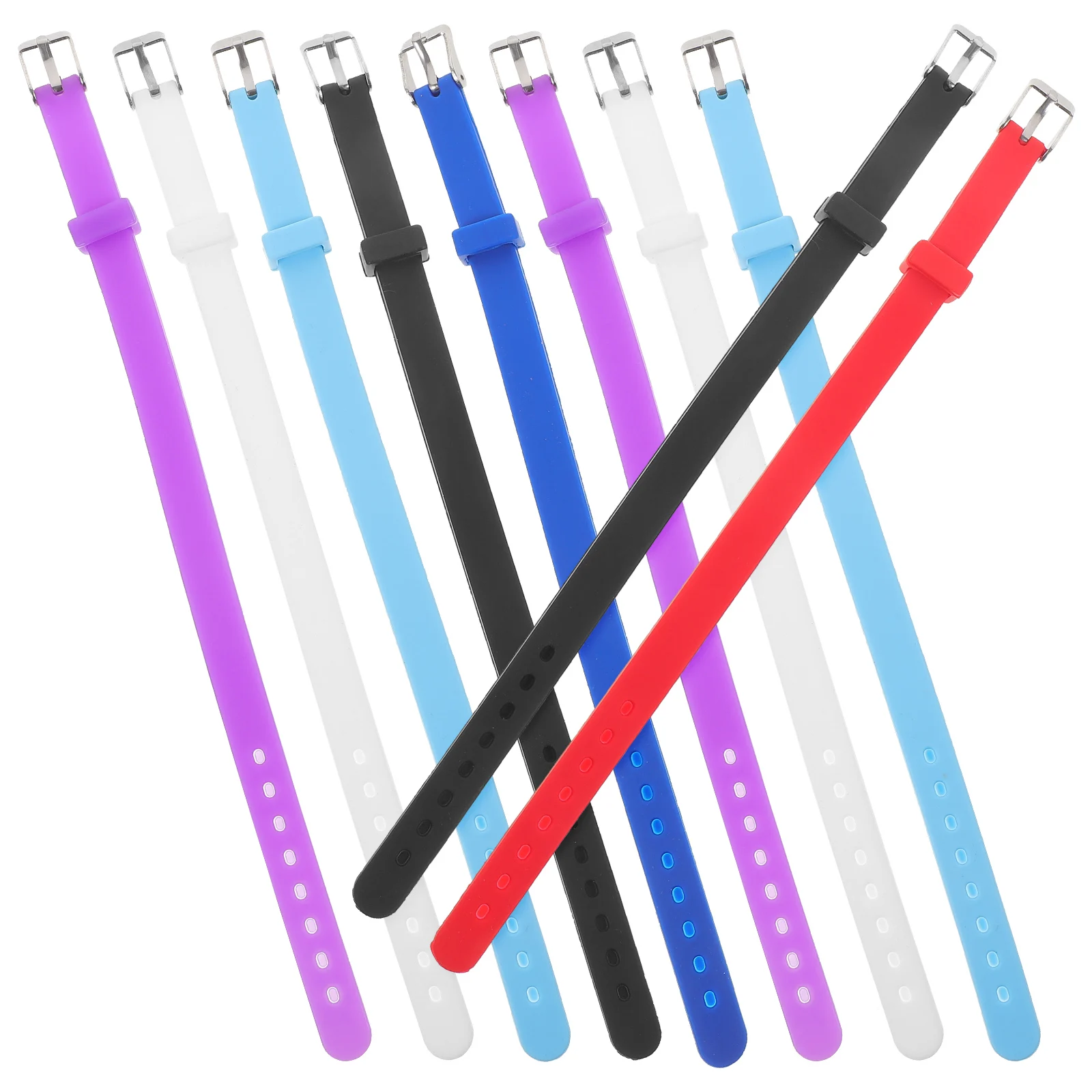 

14 Pcs Silicone Wristbands Durable Stretch Kids Bracelets Girl Boy Sports Party Gifts Team Color Recognition Group Game