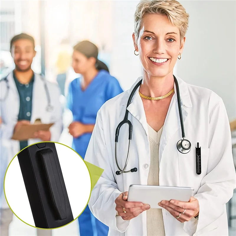 EKG Calipers ECG Caliper Measuring Tool with Ruler Black Caliper Divider for Nurse or Doctor