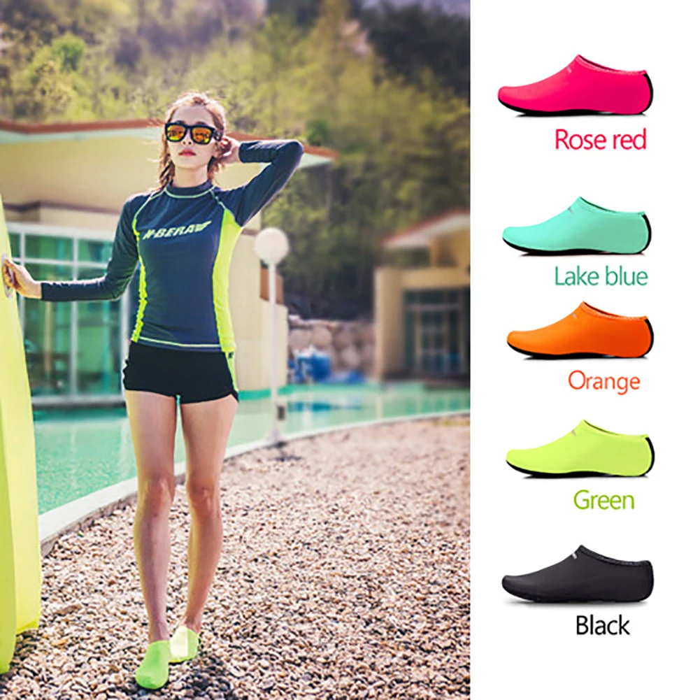 Calcetines de agua antideslizantes para adultos y niños, zapatillas de playa para playa, buceo, Yoga, evita arañazos, secado rápido