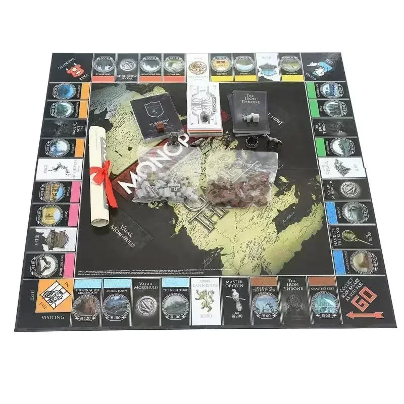 Game of Thrones Monopoly Toy English Board Game Card Board Game Family Party Toy Exquisite Boxed Gift Kid\'s Adult Toys Gift