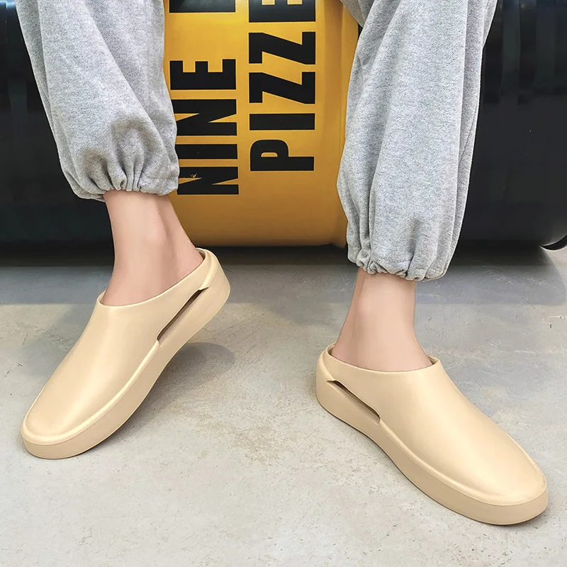 STRONGSHEN Men Women Slippers EVA Slip on Shoes Walking Shoes Men Half Slipper Comfortable Soft Household Sandals Zapatos Hombre