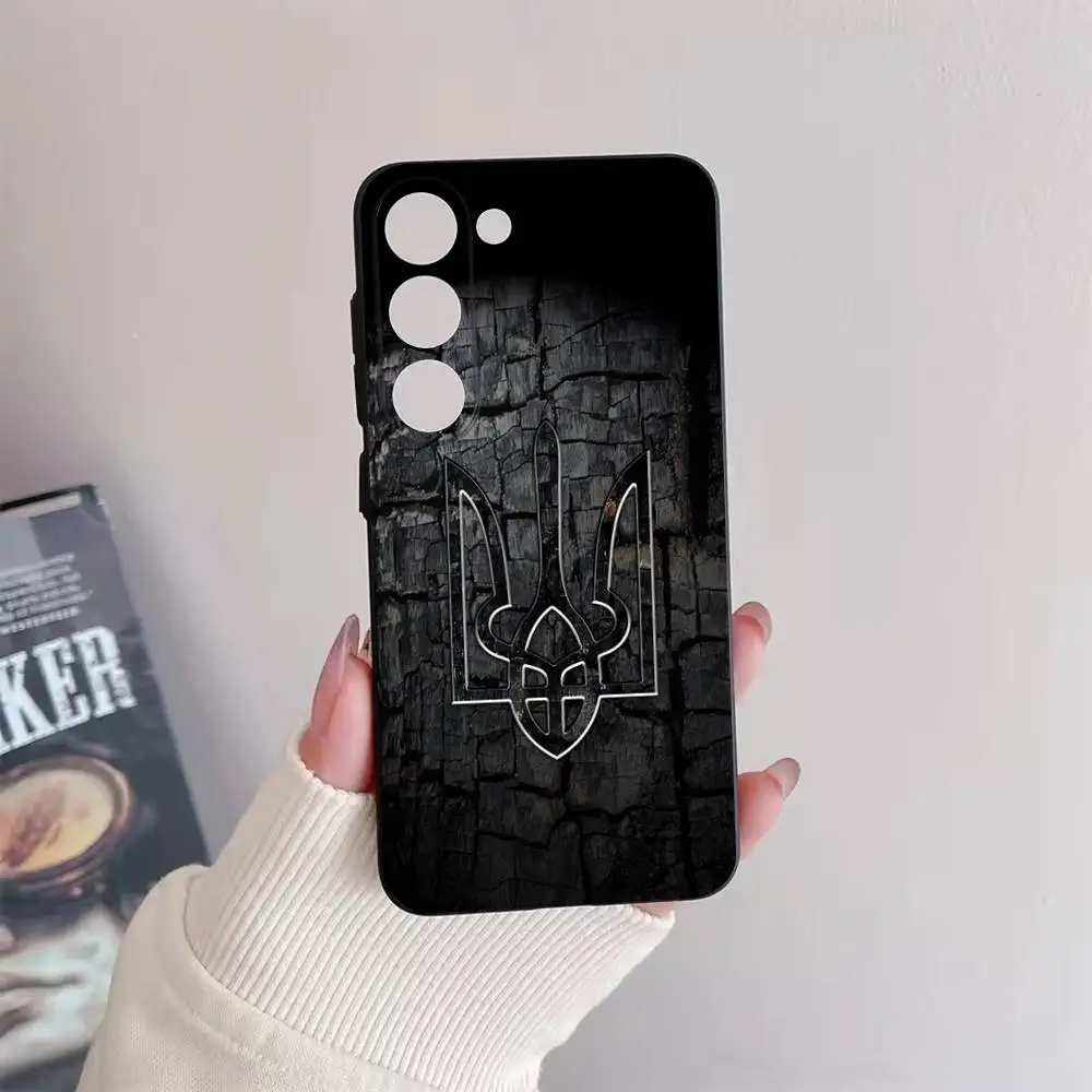 Capa de telefone com bandeira U-Ucrânia para Samsung Galaxy A 91,80,73,72,71,53,52,51,22,5G capa preta macia à prova de choque