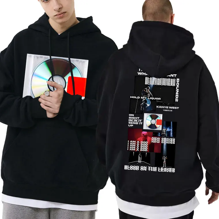 Rapper Kanye West Yeezus It May Not Be What We Want Cover Graphic Hoodie Men's Oversized Sweatshirt Hip Hop Unisex Streetwear