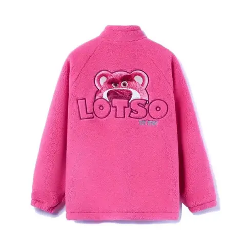 Cartoon Disney Lotso Neue Herbst- und Winter-Süße Mädchen-bequeme, weiche, modische und vielseitige warme, lässige Baumwolljacke