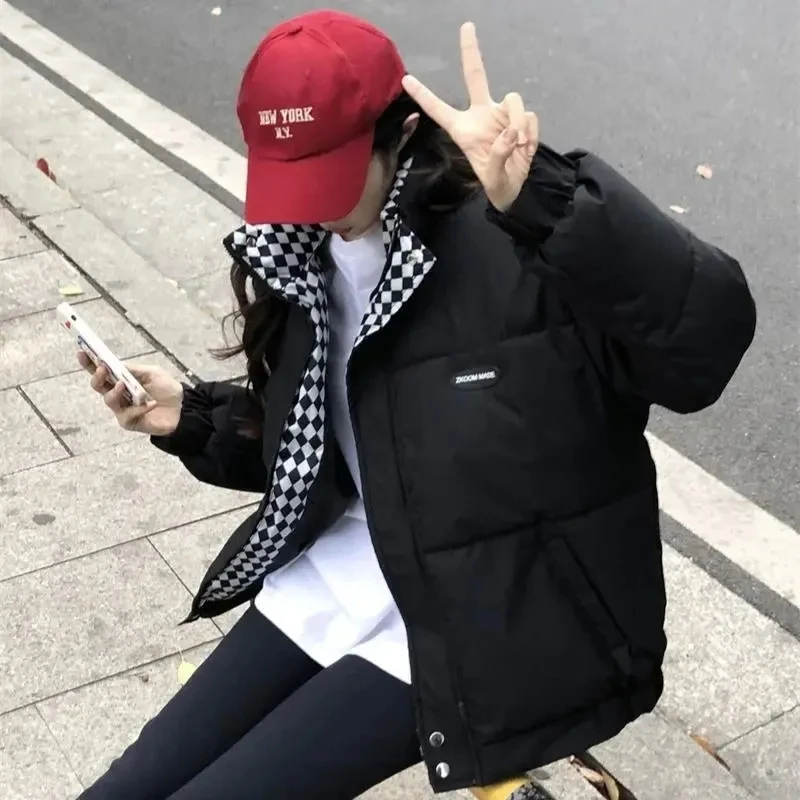

2025 New Winter Jacket Women Parkas Casual Thick Warm Puffer Jackets Short Student Coat Korean Female Outwear Snow Wear Clothes