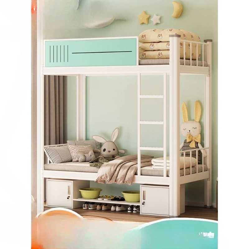 Upper and lower bunk beds, adult bold and thickened family two-layer upper and lower beds