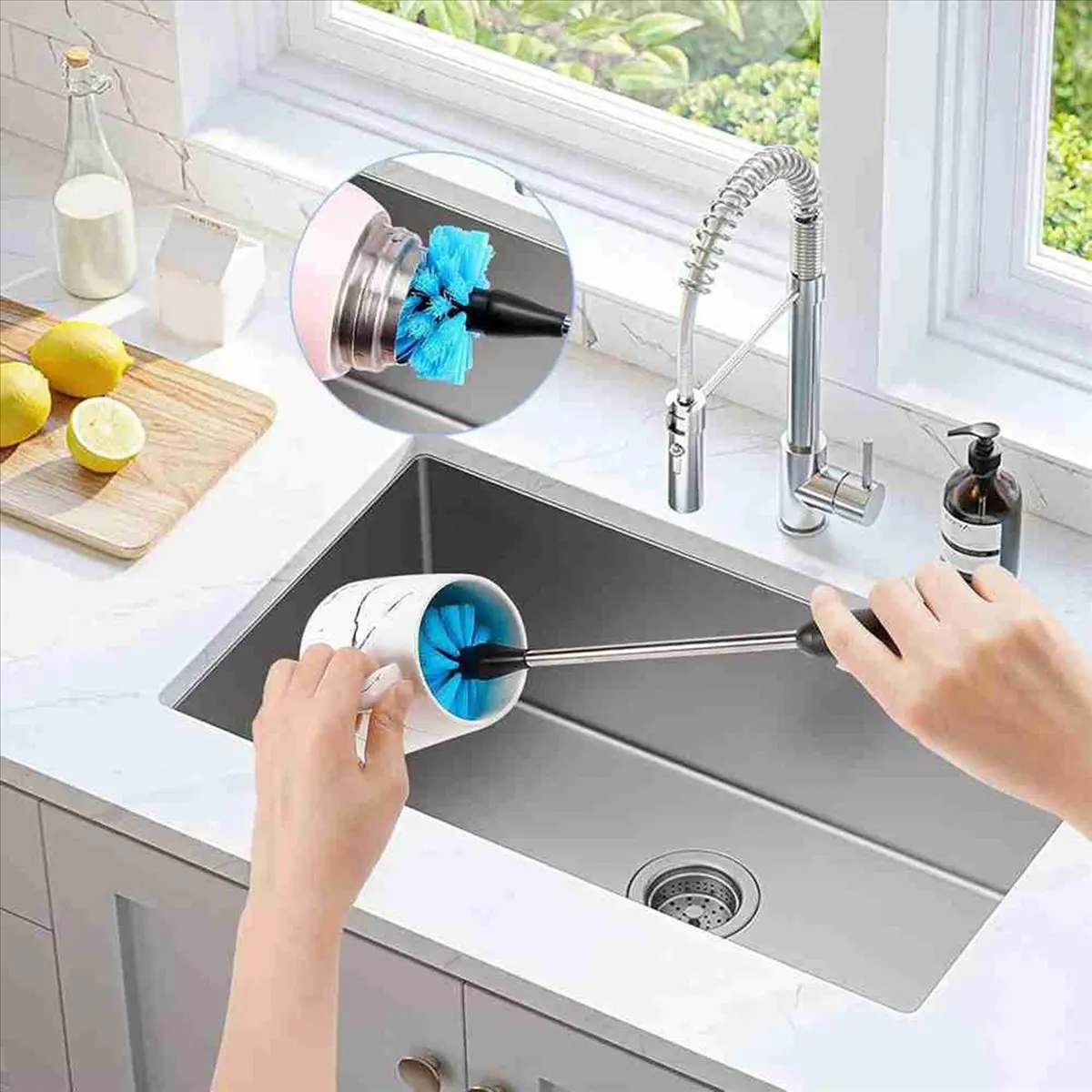 2026 + Water Bottle Brush Set, Long Handle Water Bottle Scrubbing Brush, Cleaning for Narrow Neck Bottles, Sport Bottles