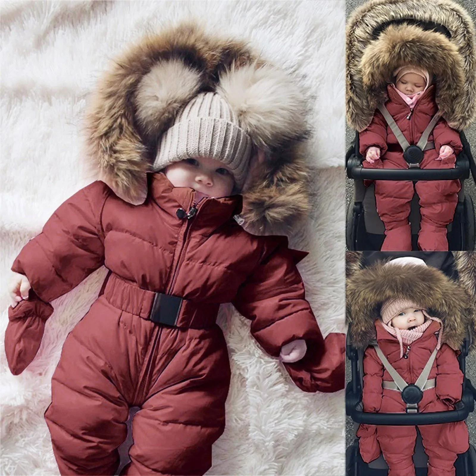 Baby Snowsuit Infant Newborn Clothes Kids Winter New Jumpsuit For Boys Girls Romper For Baby Overalls Children Warm Rompers