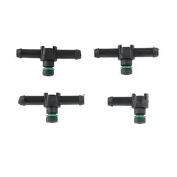 4 Pcs Diesel Injector Return Pipe Connector Leak Off 3X T Pipe 1X L Pipe for DENSO Injector Accessory Parts
