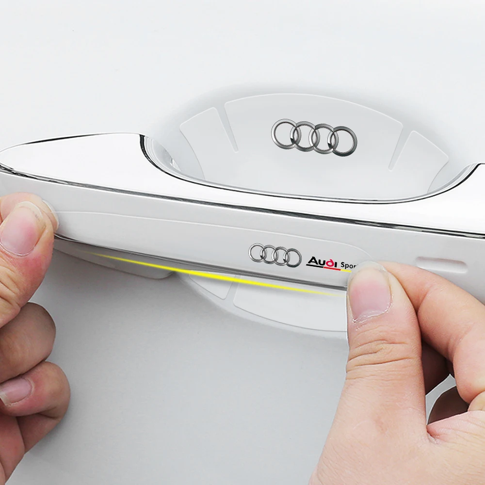 

Защитная прозрачная пленка для ручек дверей автомобиля для Audi A1 A2 A3 A4 A5 A6 A7 A8 Q1 Q2 Q3 Q4 Q5 Q6 Q7 Q8 TT RS3 S5