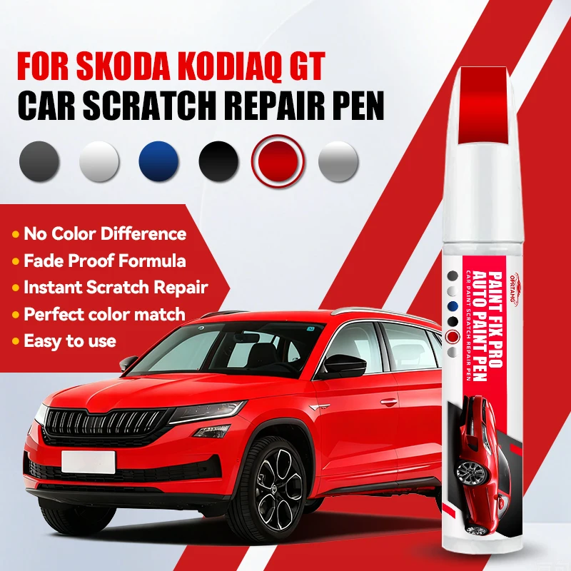 

For Skoda Kodiaq GT 2016-2025 NS Paint Repair Pen Touch Up Scratch Remover DIY Auto Accessories Black White Red Silver Blue