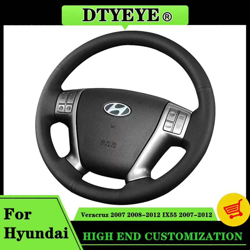 

Car Accessory Car Steering Wheel Cover For Hyundai Veracruz 2007-2012 IX55 2007-2012 Customized Original Steering Wheel Braid