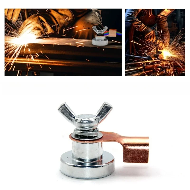 Magnetic grounding head ground device weld machine magnet ground wire clamp welding tool accessories